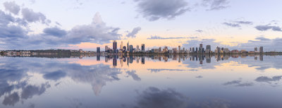 Perth and the Swan River at Sunrise, 7th February 2017