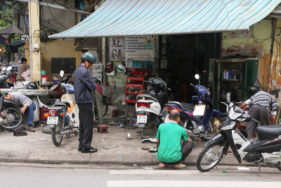 Motorbike repairshop