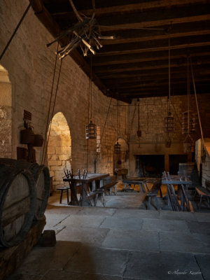 Dinning room. Château de Beynac.
