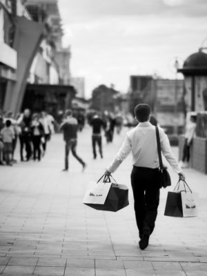 ... your pedestrians in a hurry on business...