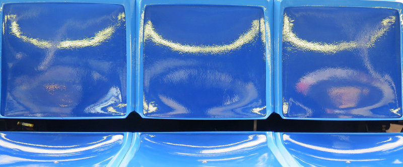 NYC Bus Seats with Reflections
