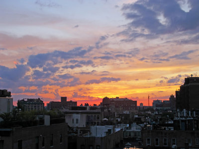 Sunset over West Greenwich Village & New Jersey