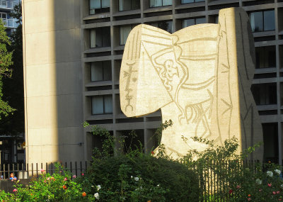 Picasso's Sylvette at NYU Silver Towers Faculty Housing Complex