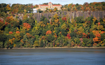 Fall Foliage at Columbia University Earth Institute on the Hudson River Palisades