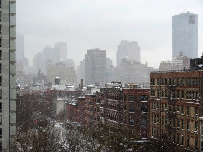 More Snowfall in Downtown Manhattan