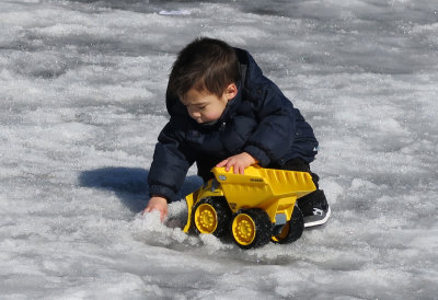 Shoveling Slush in the Fountain Basin