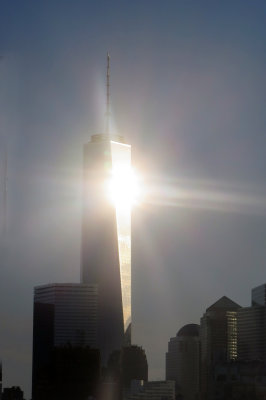 Early Evening Sun Reflection on the World Trade Center Tower