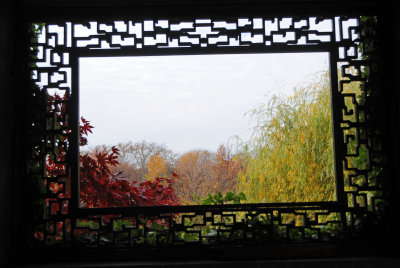 Open Window from the Chinese Scholar Garden Pavillion