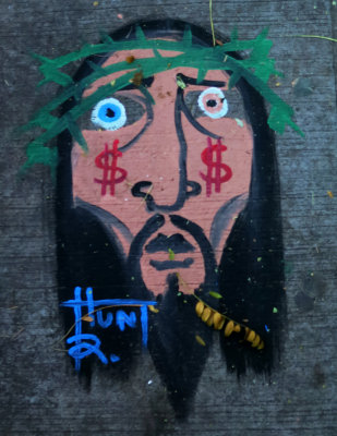 Jesus Christ Sidewalk Portrait 
