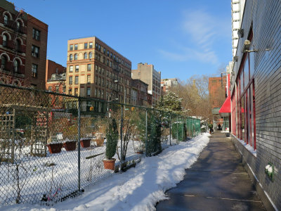 February 18, 2015 Photo Shoot - Mostly LaGuardia Place & LaGuardia Corner Garden Snow Scenes
