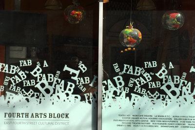 FAB East 4th Street Arts Block Window Display