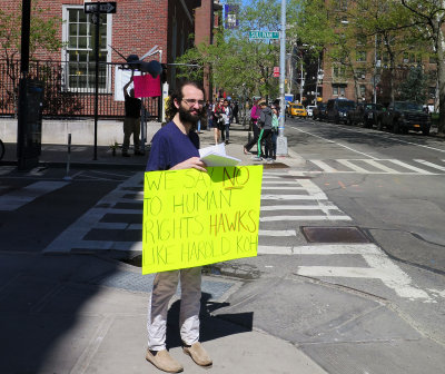 Protesting Human Rights Drone Crimes at NYU Law School