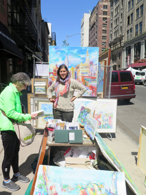 Sonia Greneva Artist - Spring 2015 Washington Square Art Show