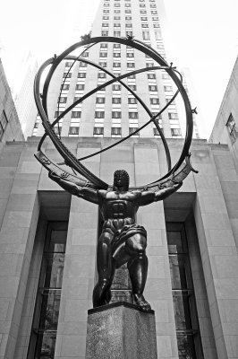 Atlas Bronze Statue at Rockefeller Center