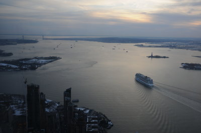 Norwegian Breakaway Cruise Ship Leaving NY/NJ Port