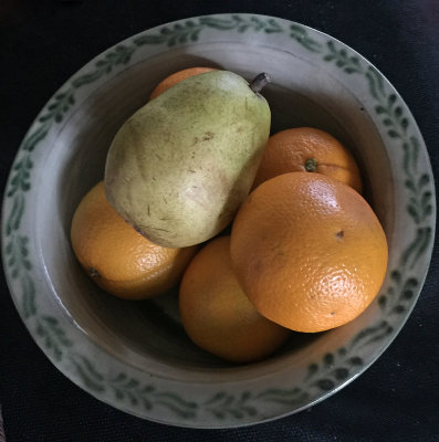 Pear & Orange Still Life
