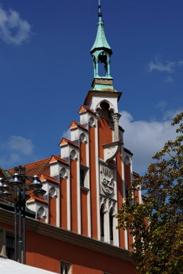 Straubing. Gothic town hall or Rathaus