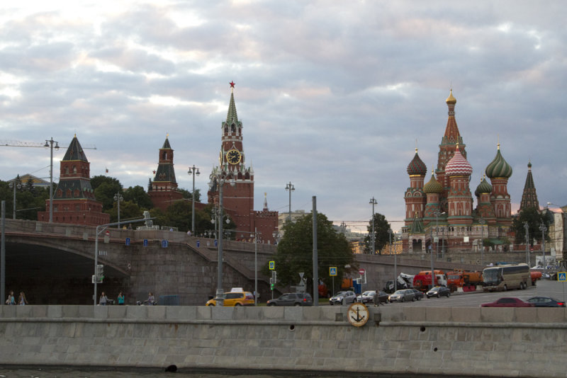 Kremlin and St. Basils Cathedral, Moscow.