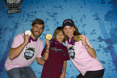 Edward with Nick Thoman and Alyssa Anderson.