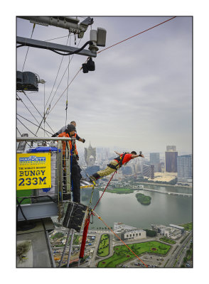 Bungy from Macau Tower