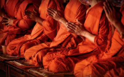 Monks, Bangkok, Thailand