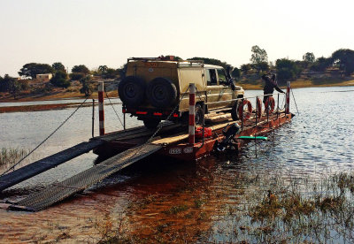 Crossing Boteti river