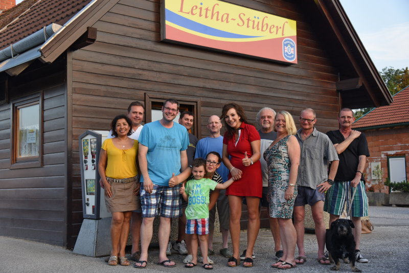 Leitha-Stberl in Lanzenkirchen, Erffnung am 17. Juli 2015