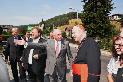 Landeshauptmann Dr. Erwin Prll mit Kardinal Christioph Schnborn