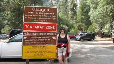 Claudia at the iconic Camp 4