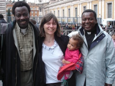 Many Ghanaians found their way to Rome to participate in the activities. Dery had time to meet with them all. 