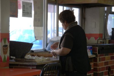 Making the days tortillas