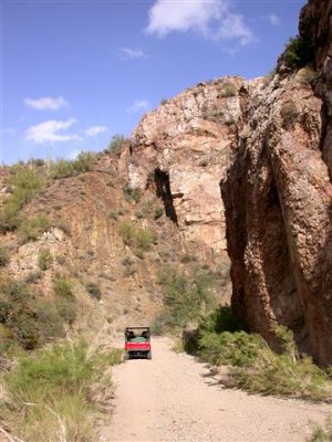 Entering canyon