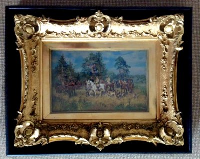 The Hunting Party by Willhelm Velten (1847-1929)