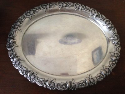 Silver Tea Set -- Tray