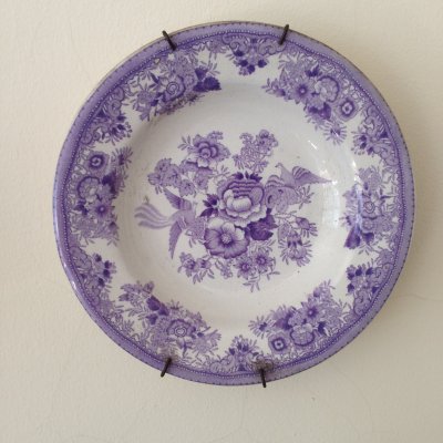 Purple Flower Plate