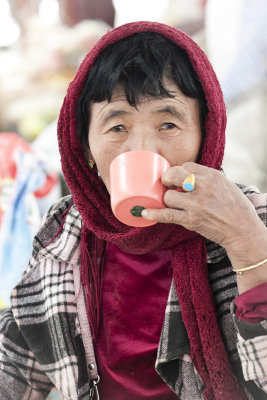 Lady at Thimphu market