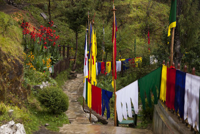Exiting the monastery