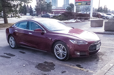 Tesla, first one I've seen, very pretty