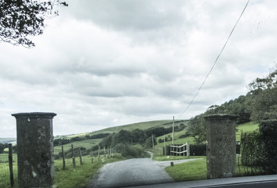 Remains of two gates across the road