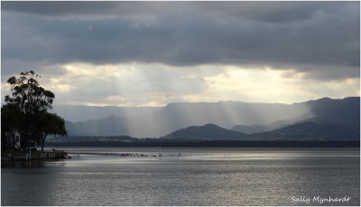 Lake Illawarra taken at sunset.