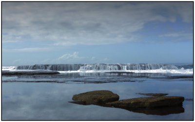 At Barrack Heights , at high tide a waterfall is created. It is magic to see. I hope you all agree.
