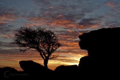 Holwell Tor Sunset on Dartmoor