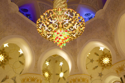 Chandelier, Abu Dhabi mosque