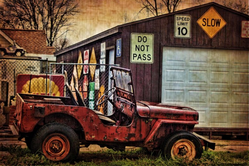 SIGNS AND THE JEEP