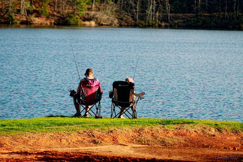 SITTIN AND FISHIN