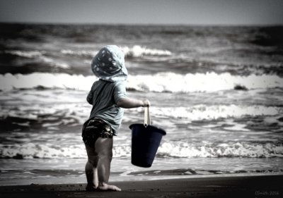 ENJOYING THE BEACH