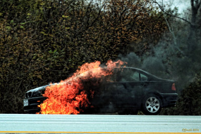 BURNING BMW