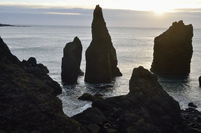 Rock formations near to the Reykjanesviti lighthouse