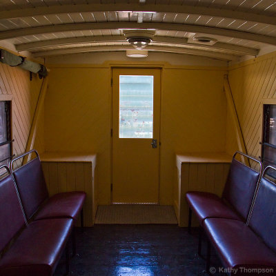 Inside old carriage