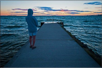 Man On Southampton Pier